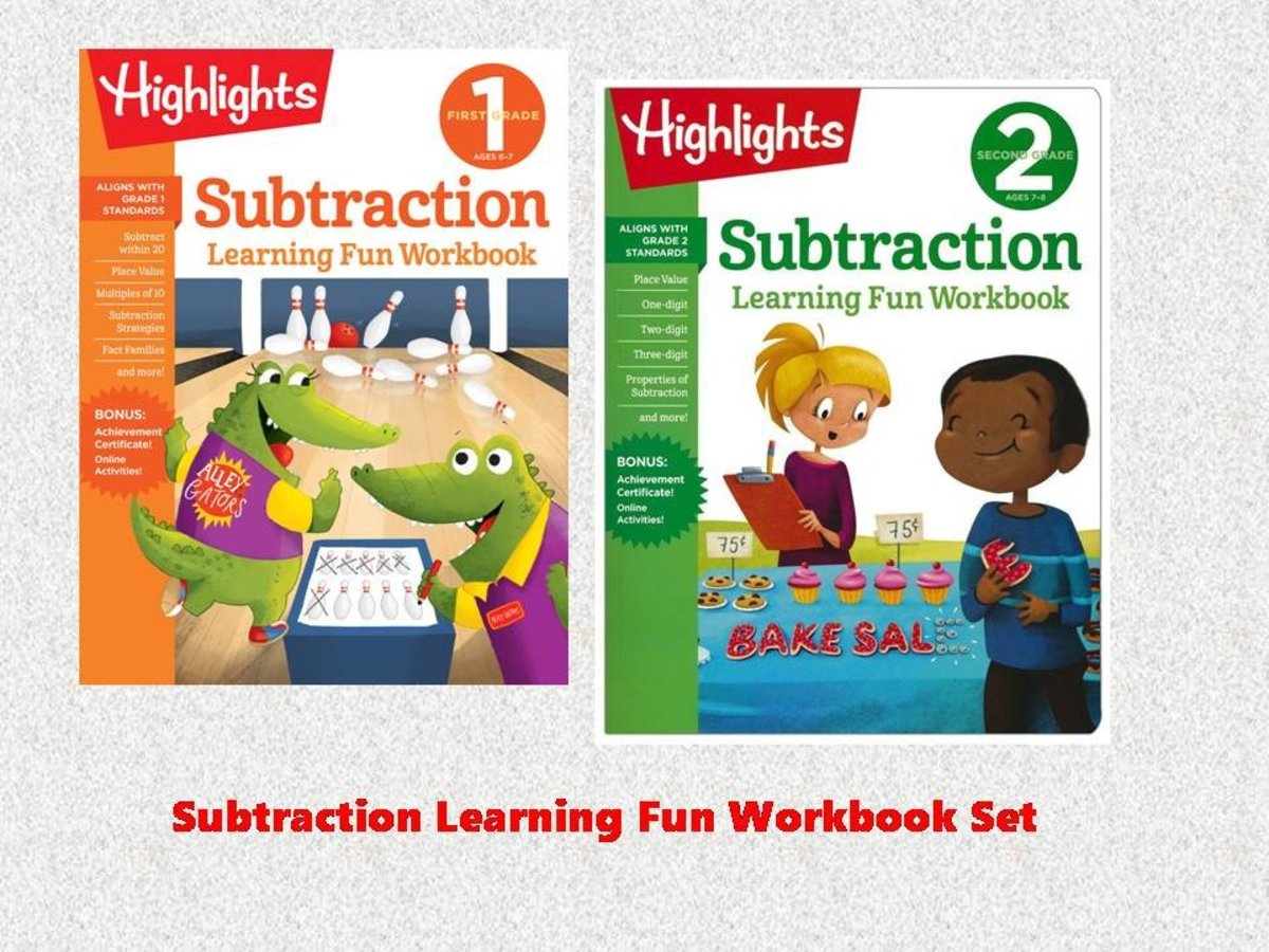 【正版正貨】Subtraction Learning Fun Workbook Set (First & Second Grade)