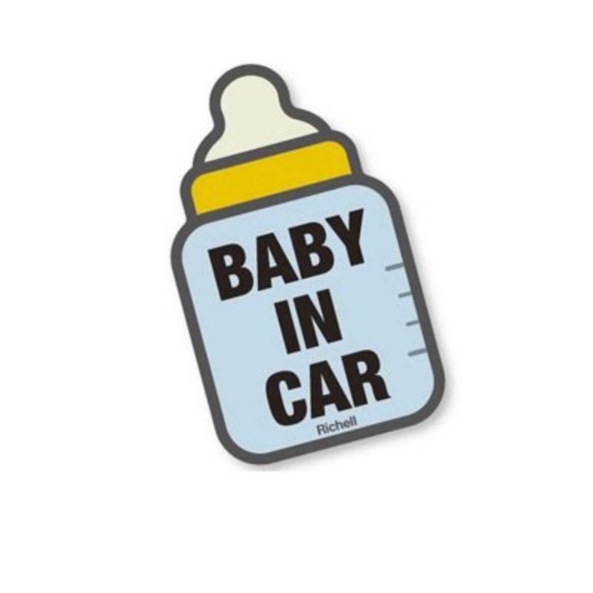 Baby In Car Baby on board Milk Bottle Car Safety Decal Sticker 