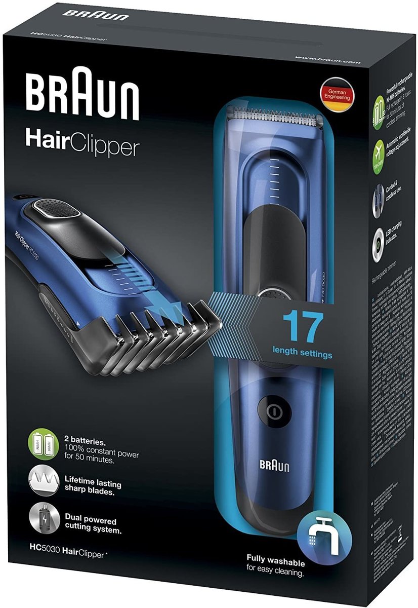 BRAUN | Hair Clipper HC5030 Trimmer- The ultimate Braun haircut