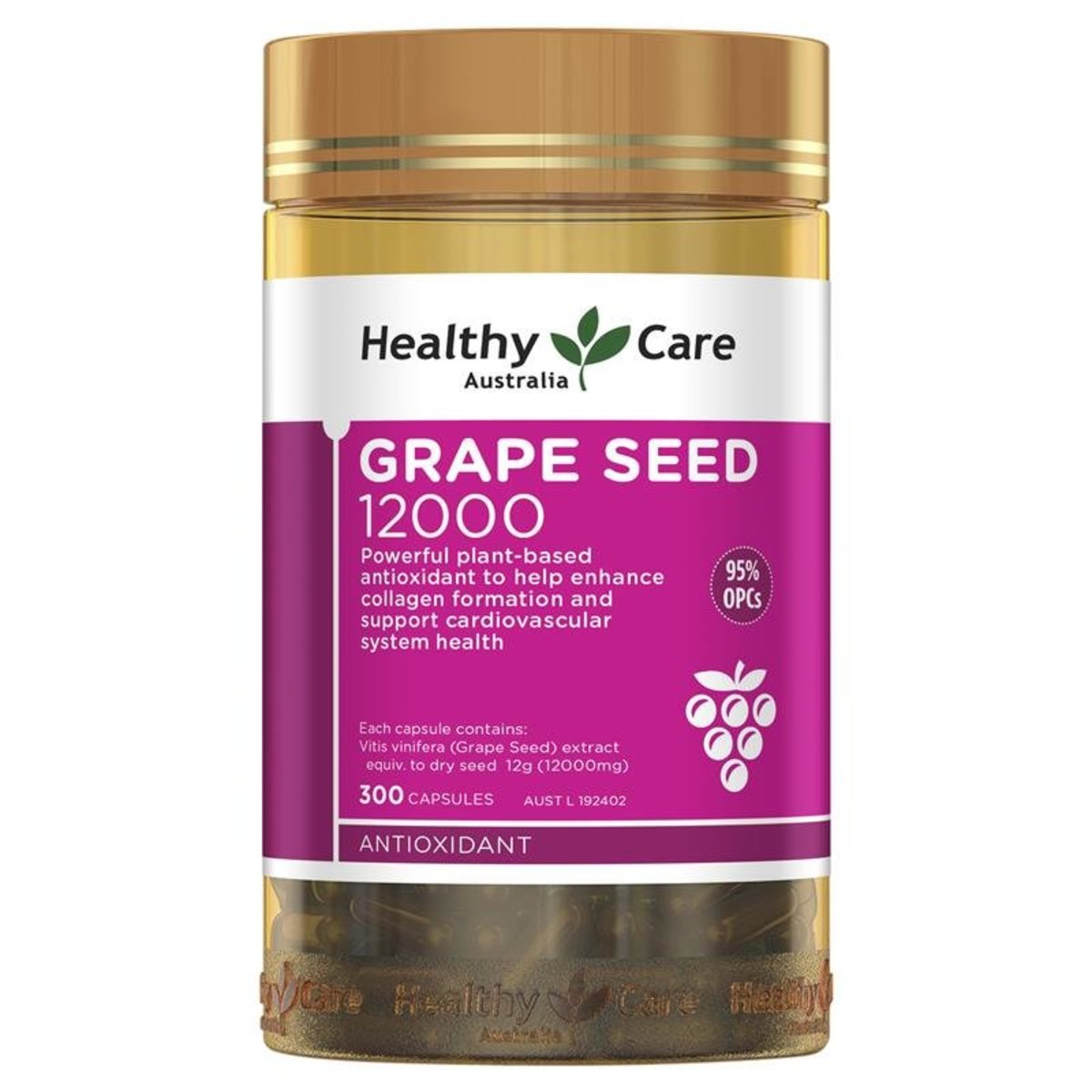 Grape Seed Extract 12000 Gold Jar 300cap (parallel import)