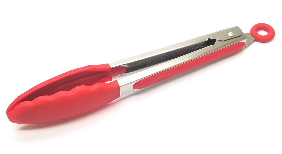23cm (9") silicone food tongs (R)