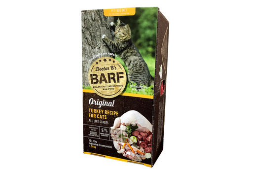 Chef s Workshop Frozen Raw Cat Food Dr B BARF Turkey Formula