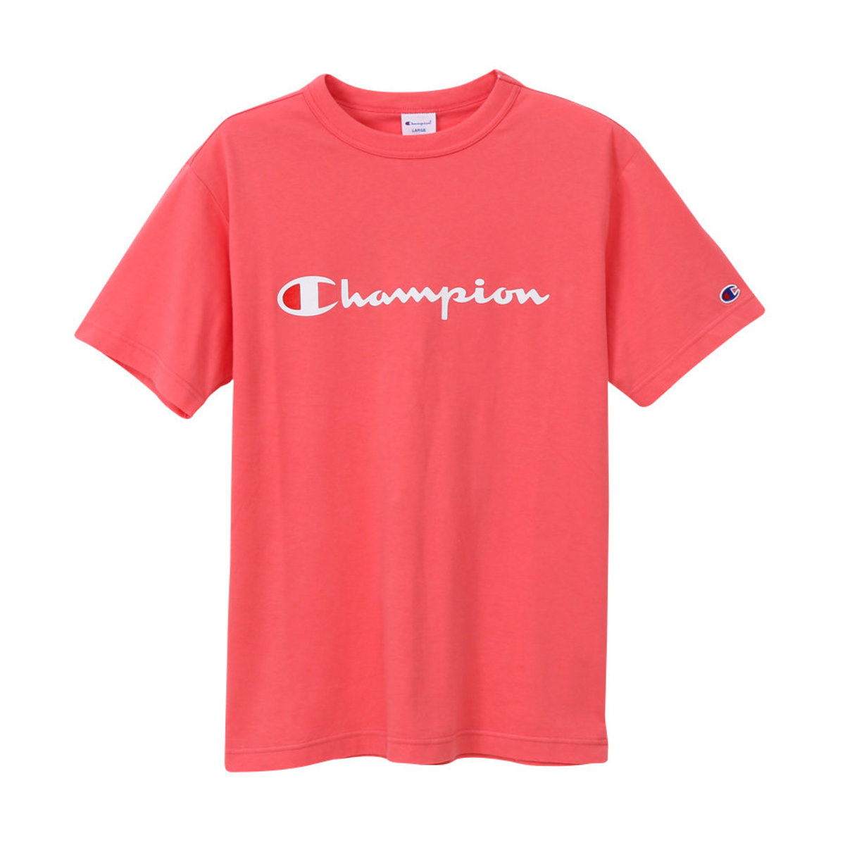 pink champion t shirt mens