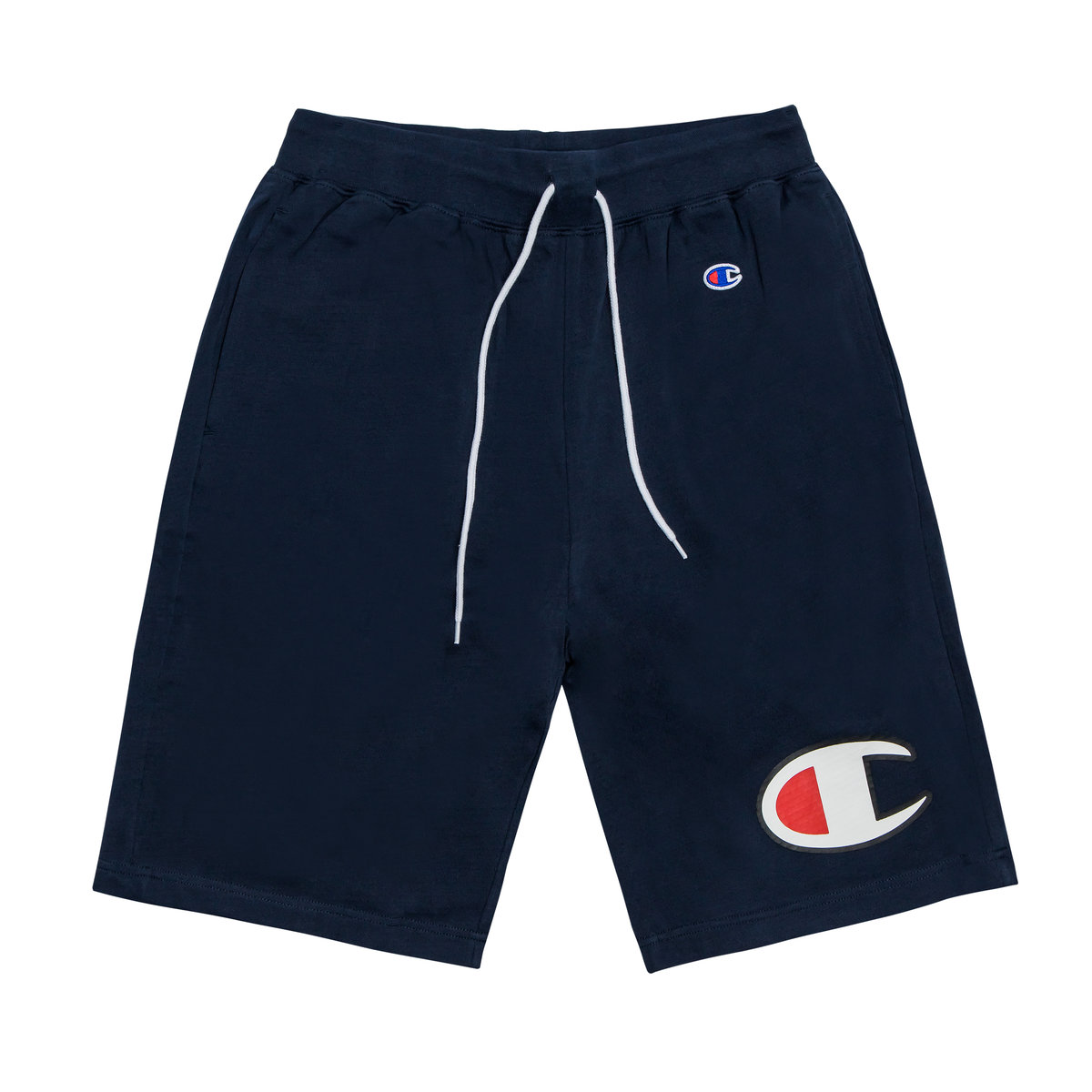 champion big logo shorts