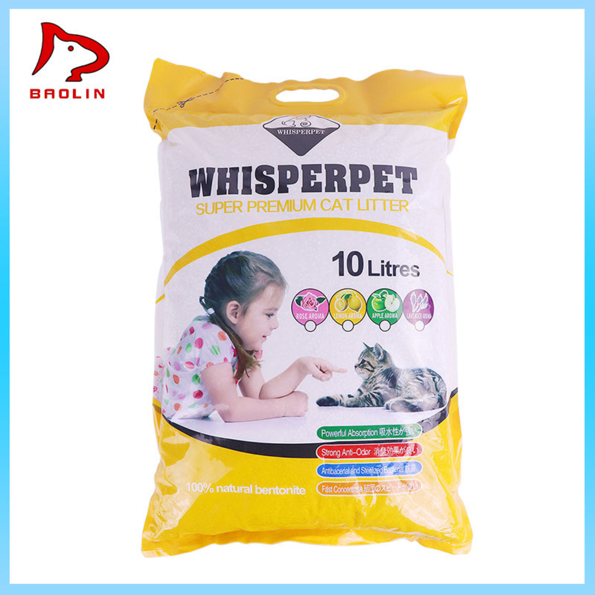 BaoLin Condensation natural mineral cat litterLow dust, Deodorizing