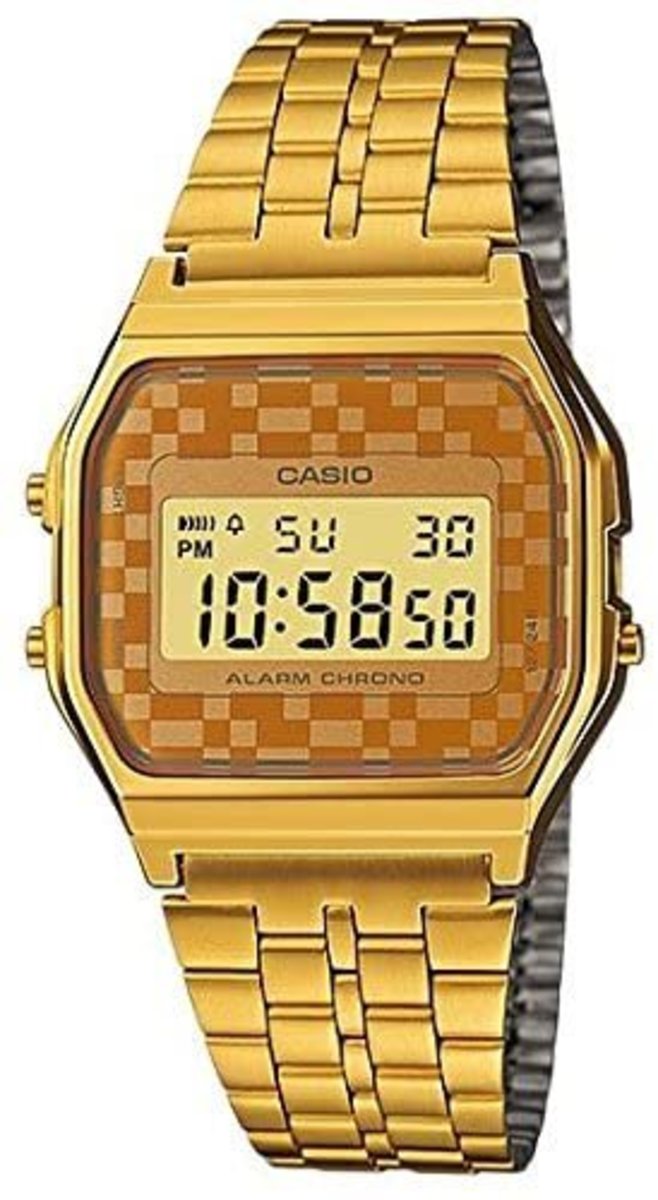 casio digital gold