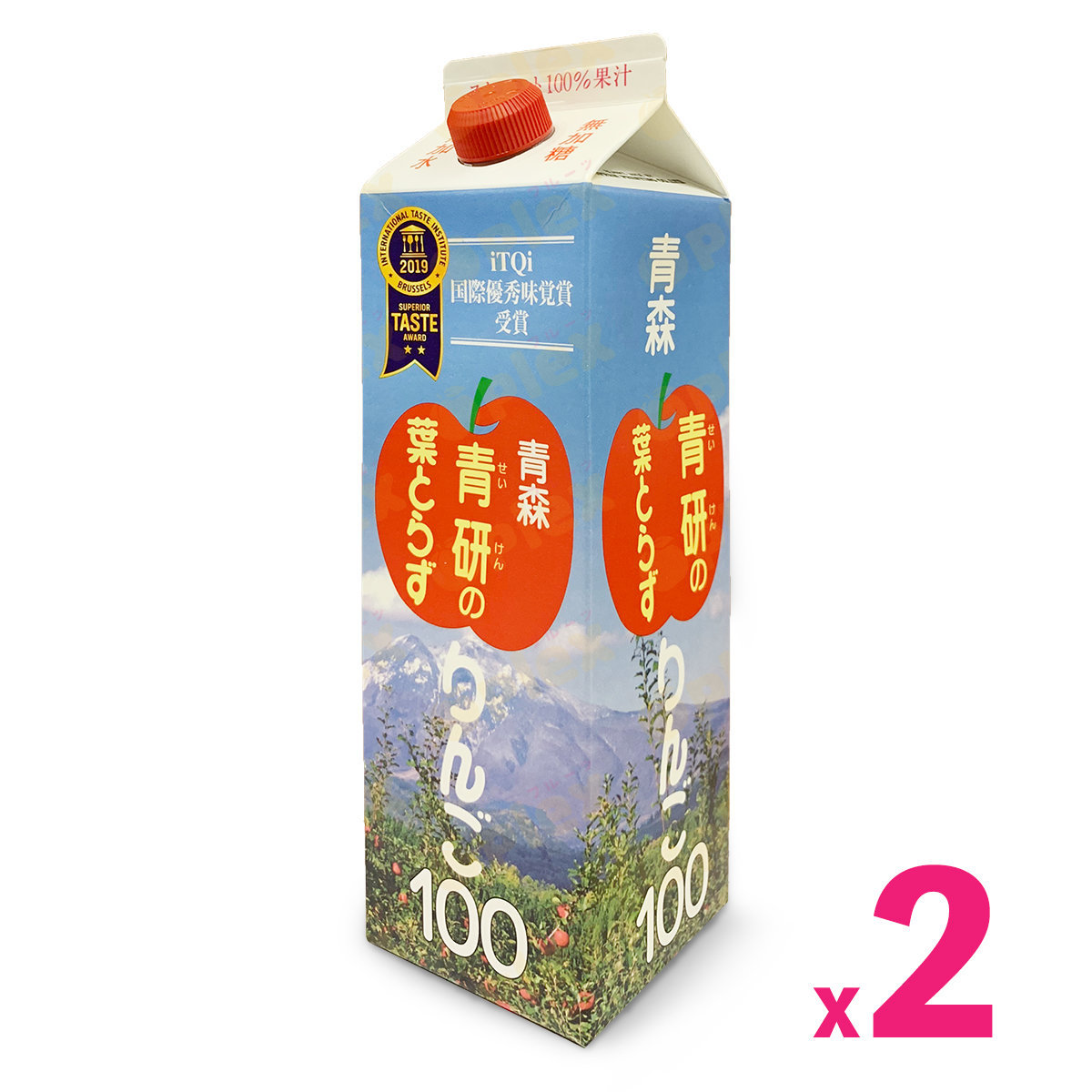 Aomori 100% Five-Kind Apple Juice (1000ml) x 2cartons #Seiken (Best Before: JAN2025)