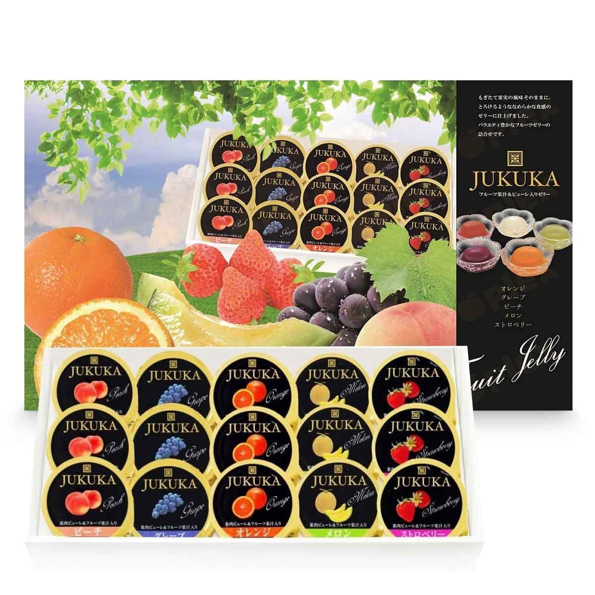 JUKUKA Japanese Assorted Fruit Jelly Gift Box (15pcs) HKTVmall The