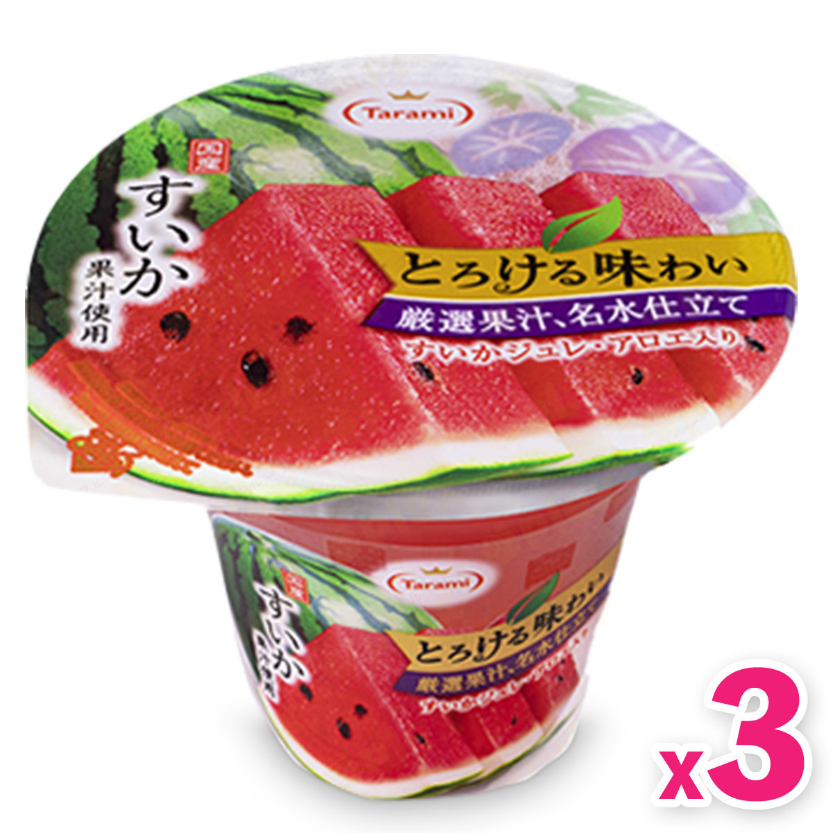 Tarami Tarami Melting Taste Series Fruit Jelly Watermelon 210g X 3pcs Hktvmall Online Shopping