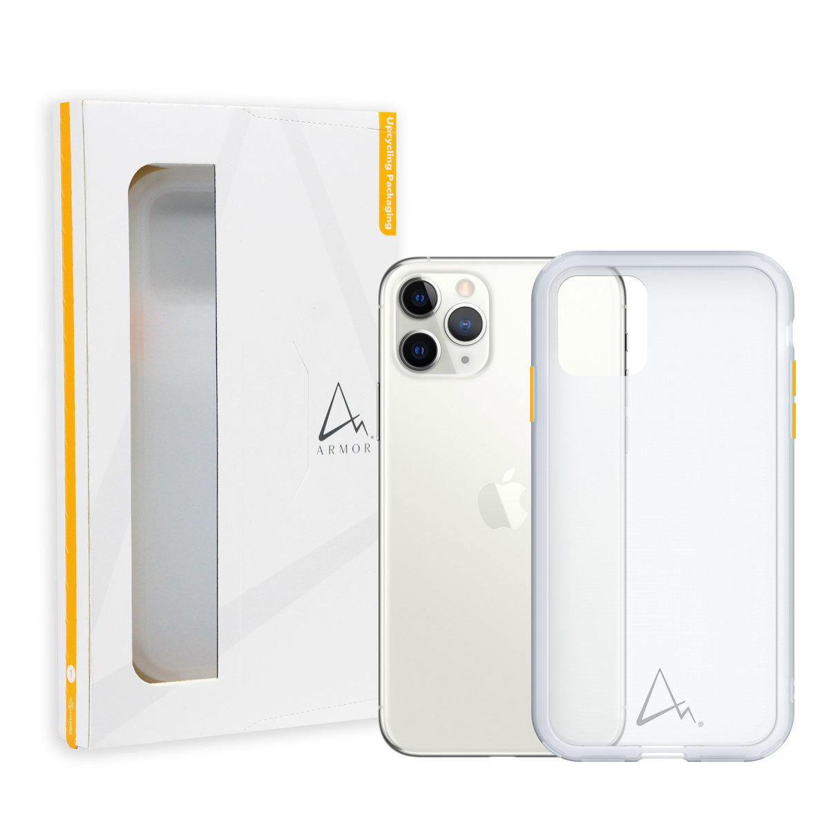 iPhone 11 Pro 軍規防撞TPU電話保護殼_霧白色