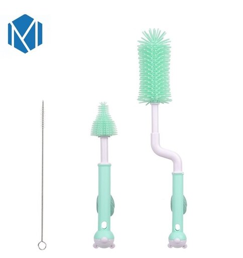 3pcs Baby Feeding Bottle Cleaning Brush Set