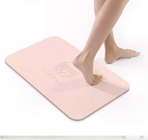 岩崎 日本岩崎除味珪藻土吸濕磚 粉紅色超強吸濕抗菌除菌除臭 除霉 保持室內乾爽超強速乾吸水浴室墊