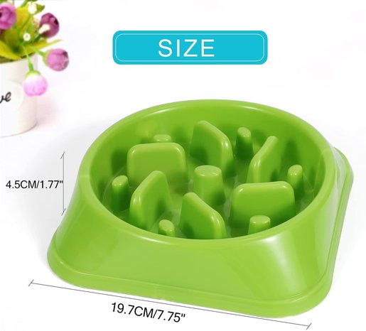 Dog Feeder Slow Eating Pet Bowl Eco-friendly Durable Non-Toxic