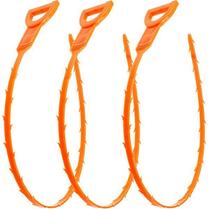 6pcs Hair Snake Tool Drain Opener Hair Clog Remover Sink Snake for Sewer Kitchen Sink Bathroom Tub Toilet Clogged Drains Relief Cleaning Tool, Size