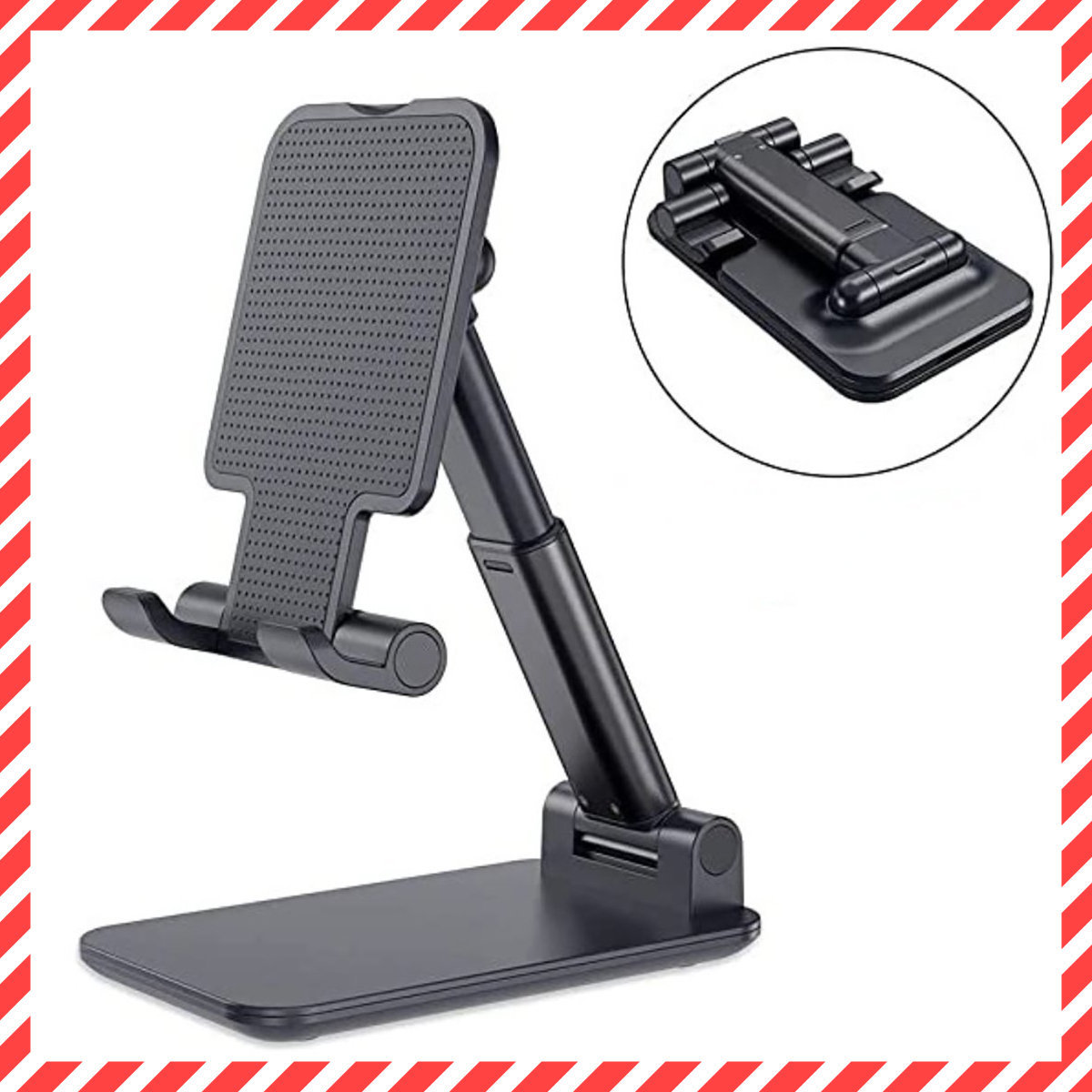 iPhone Stand Cell Phone Stand For Desk (Black, 1pc)