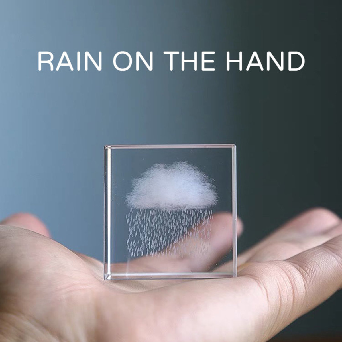 Rain cloud in hand, birthday gift, creative gift for girlfriends, boys and girls, crystal ornaments,
