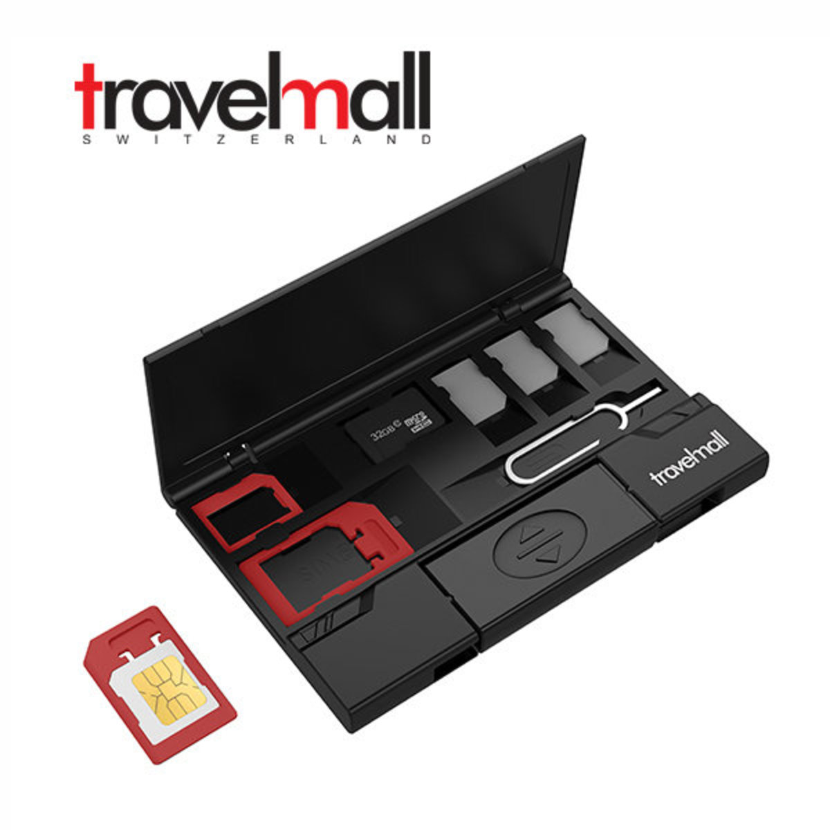 Travelmall 超薄型多存儲sim卡組織器 附type C Otg 讀取器 Hktvmall 香港最大網購平台