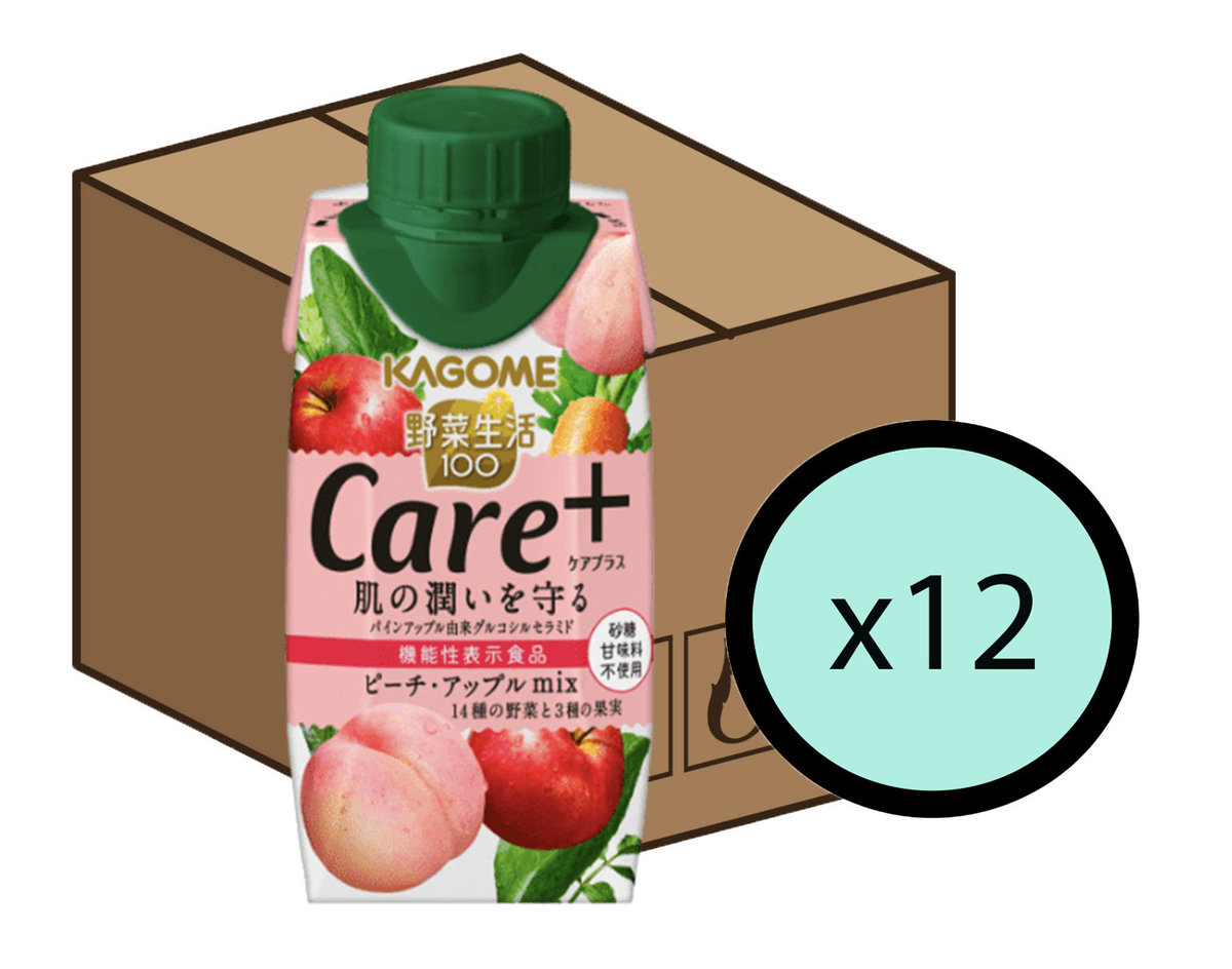 Kagome 原箱12件優惠裝 Kagome野菜生活100care桃蘋果混合飲品195ml Hktvmall The Largest Hk Shopping Platform