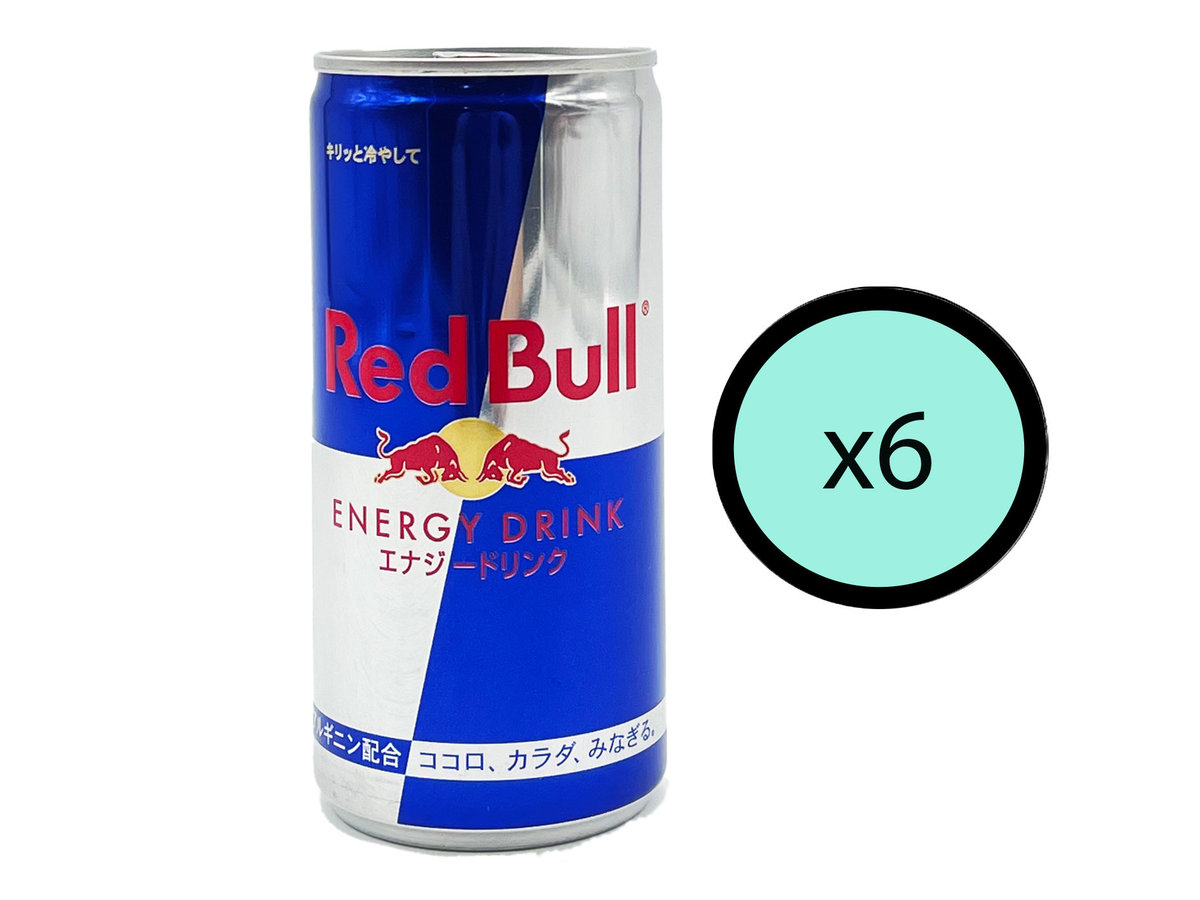 紅牛 6件優惠裝 日本版red Bull Energy Drink 185ml Hktvmall 香港最大網購平台
