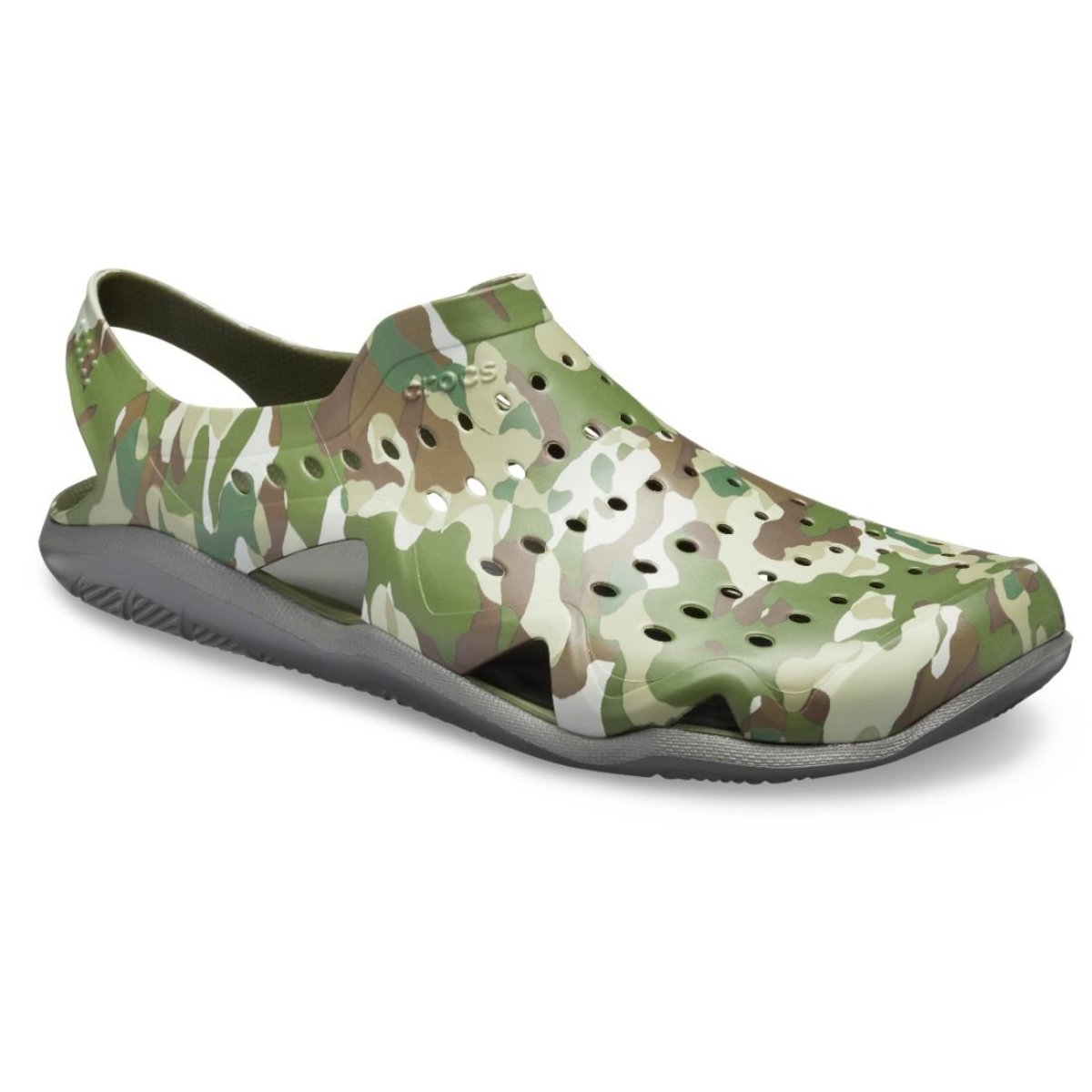 green camo crocs