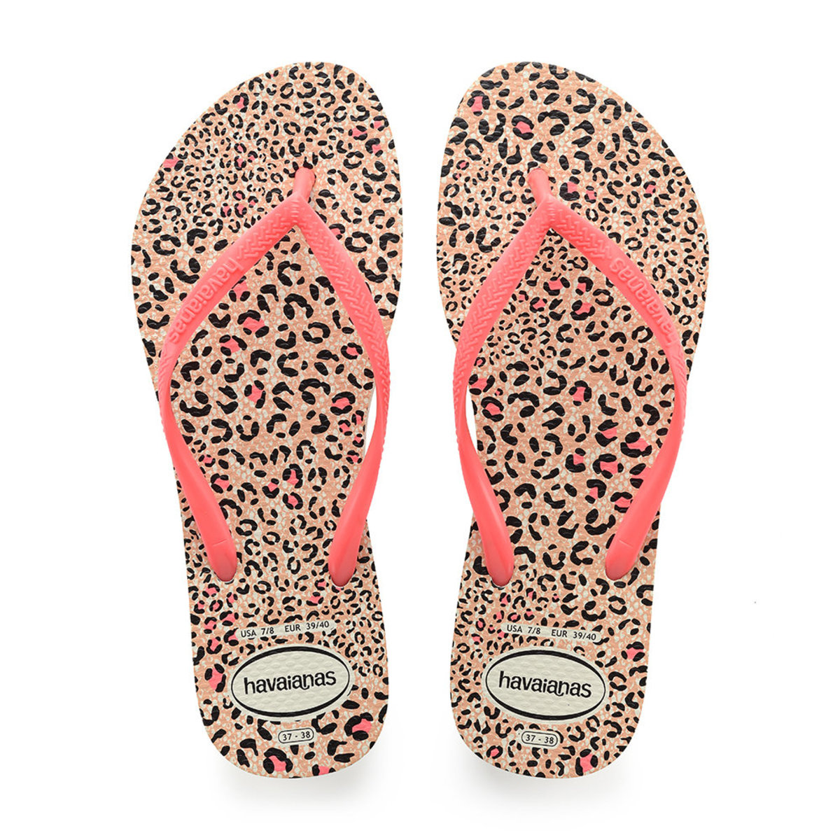 animal flip flops womens size 7