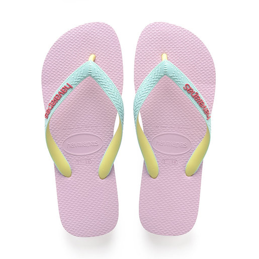 blue and pink havaianas