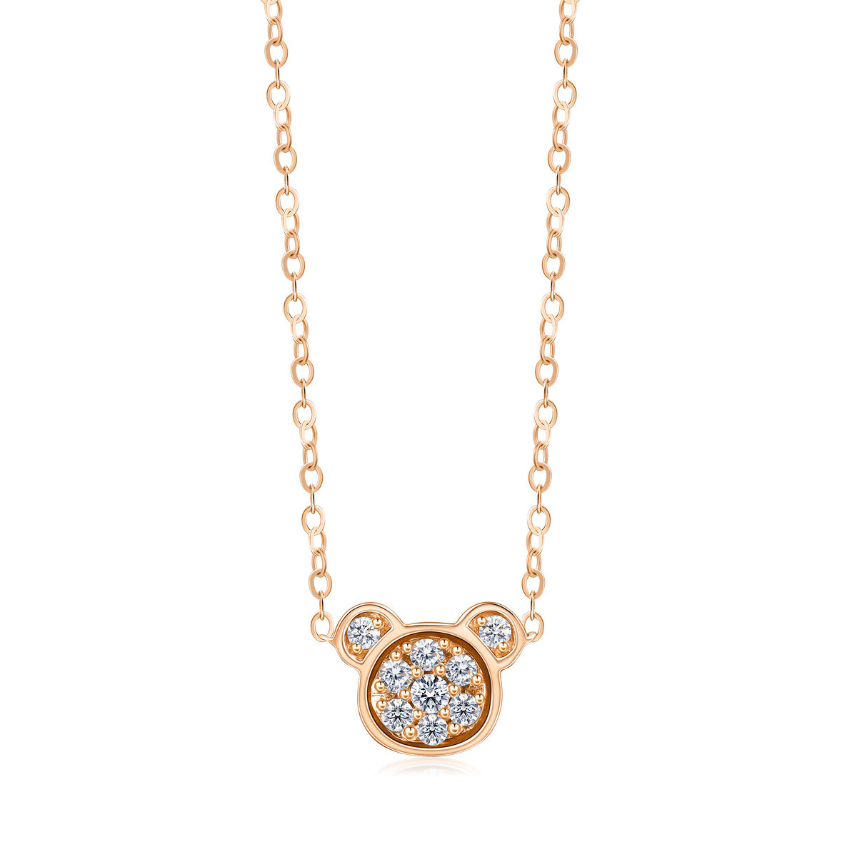 Minty Collection 18K Rose Gold Diamond Necklace