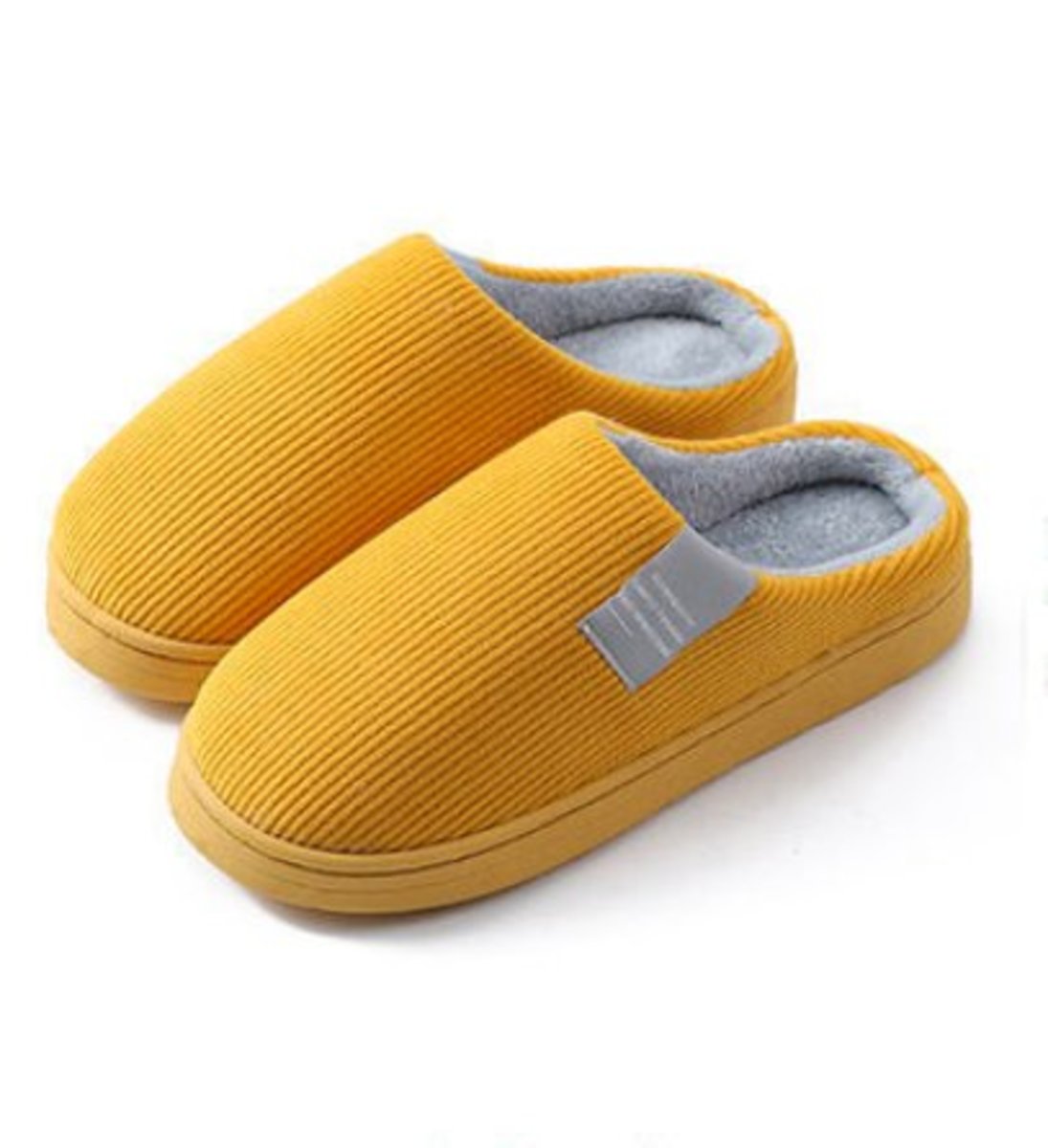 室內保暖防滑棉拖鞋36-37碼（黃色）偏細適合約35-36人士