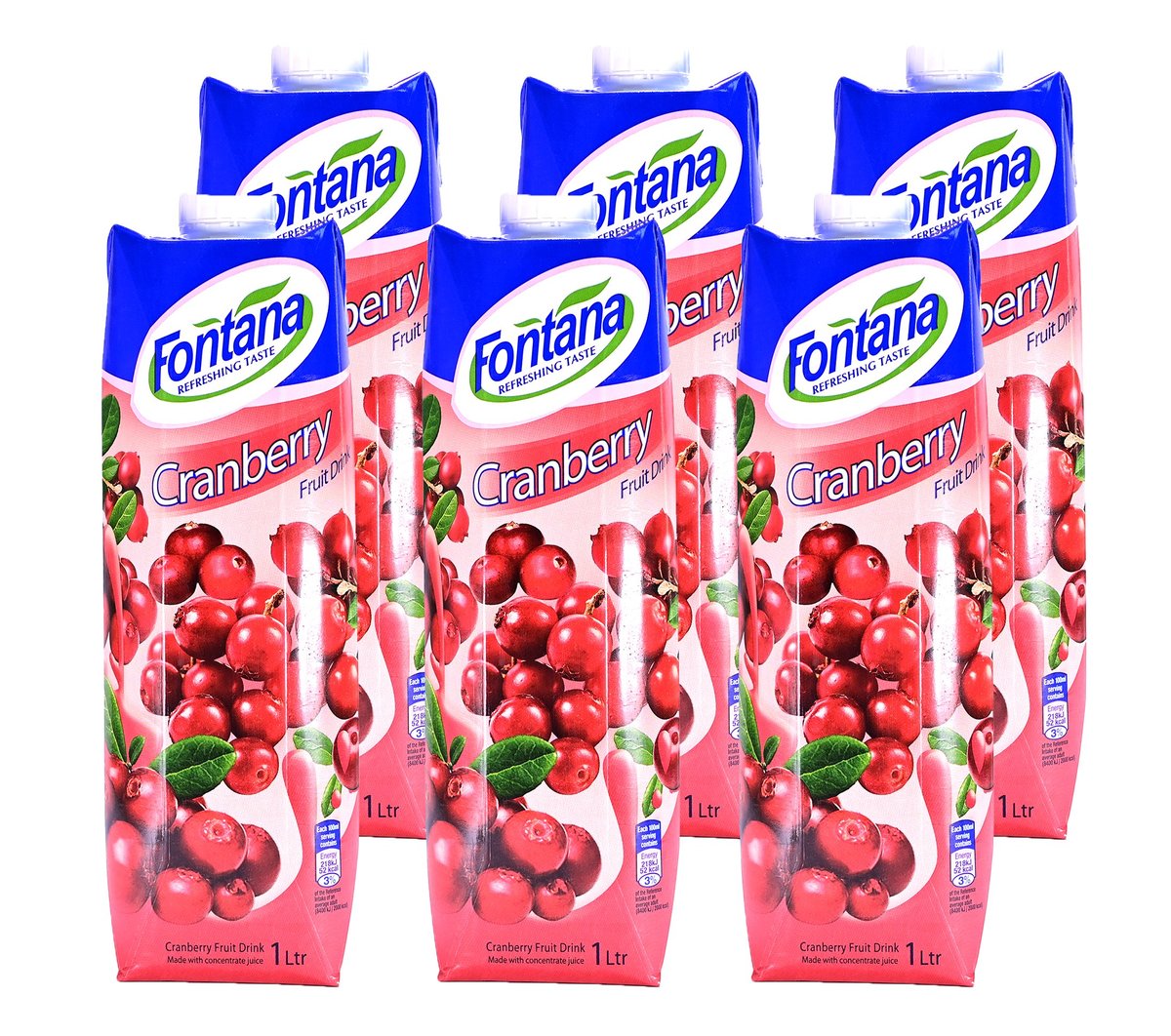 [6 packs] Cranberry Juice - 1L x 6