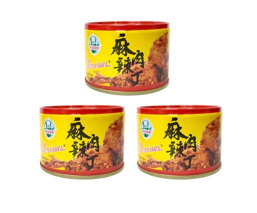 水仙花牌 3罐 麻辣五香肉丁142克x 3 Hktvmall 香港最大網購平台