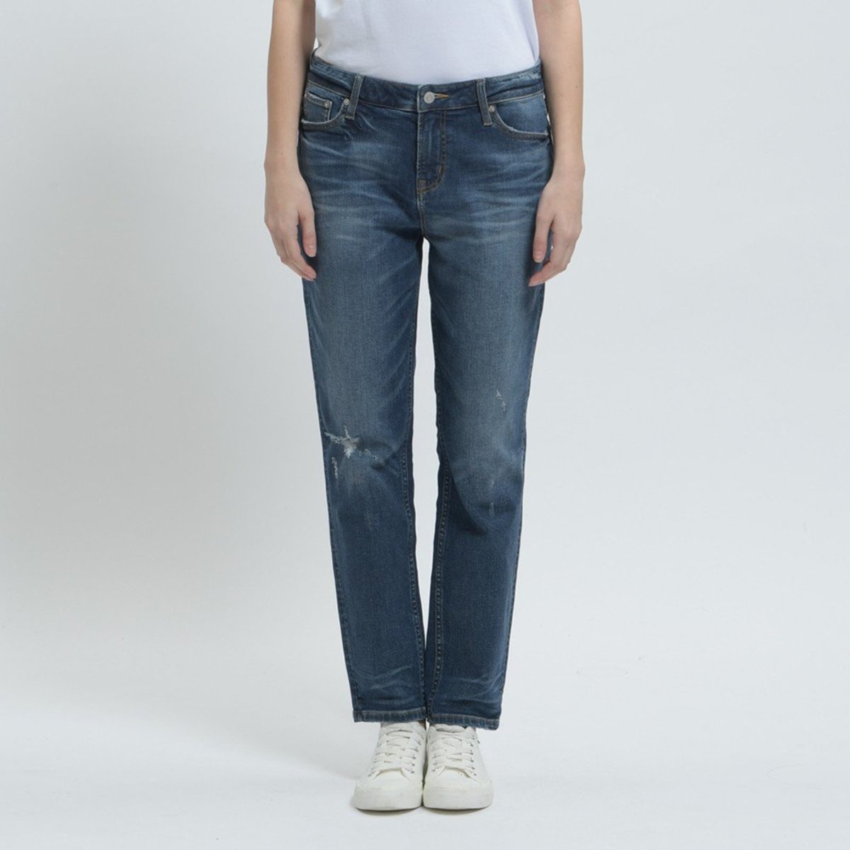 Ladies' Comfort Taper Washed Jeans 