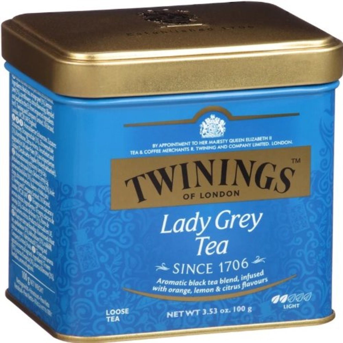 英國經典格雷仕女散裝茶葉-100克 經典版本-紅茶 -- 加入橙皮 檸檬皮精華- - 平行進口