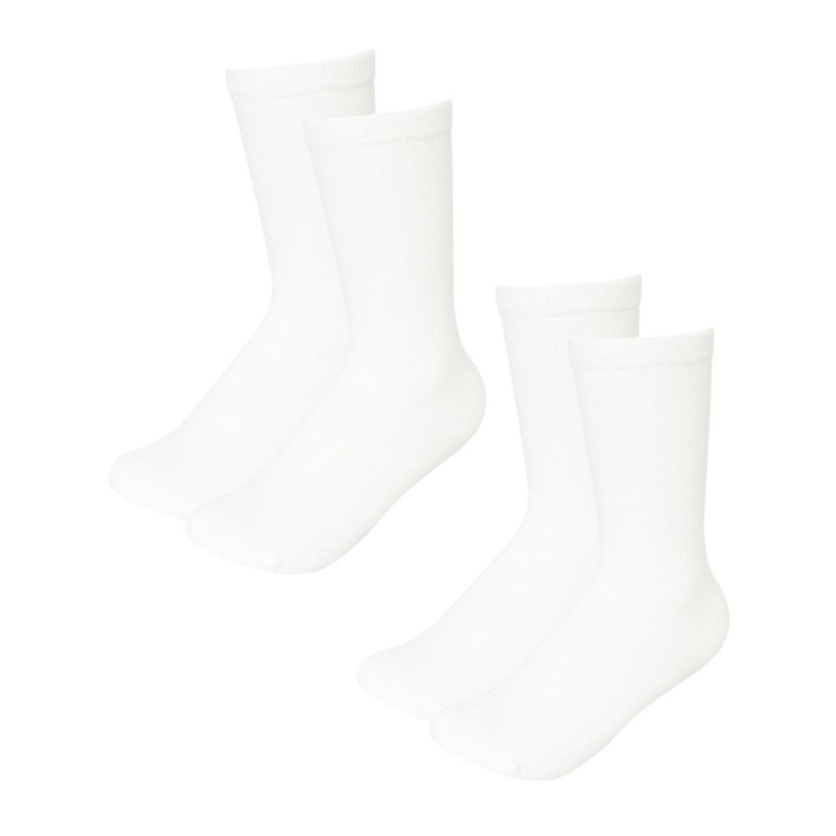 kids long white socks