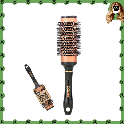 Conair Quick Blow-Dry Rundbürste – Kupfer Collection, Kleine Größe Für Schnelles Föhnen & Styling