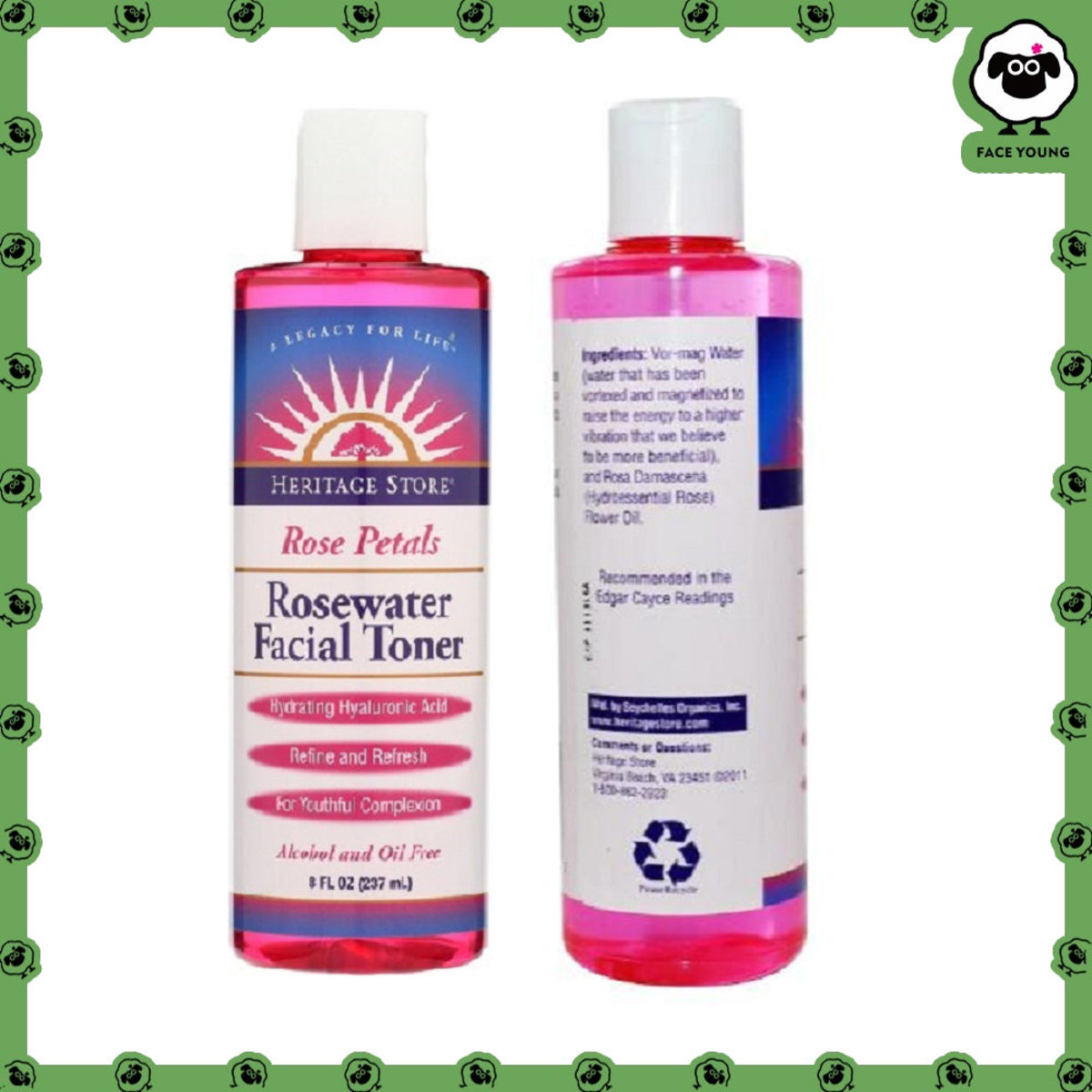 the heritage rose water toner