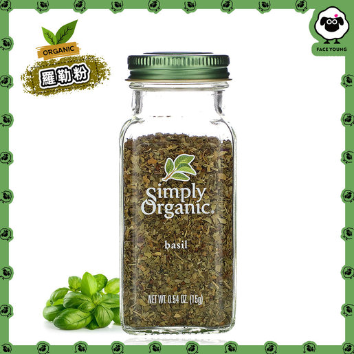 Simply Organic Basil 0.54 oz 15 g Parallel Import