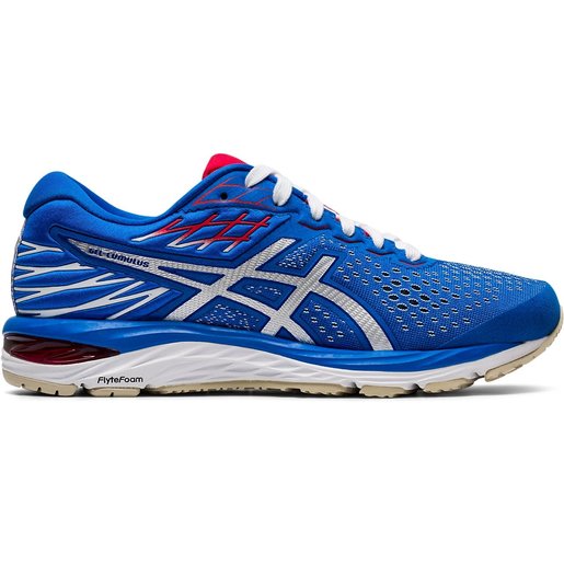 blue sports shoes