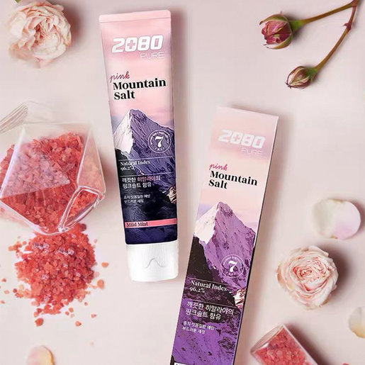 pink mountain salt toothpaste