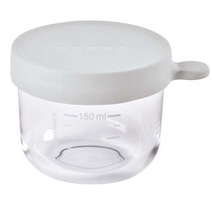 玻璃食物儲存器 150ml 淺灰色