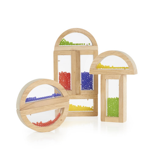rainbow sensory blocks