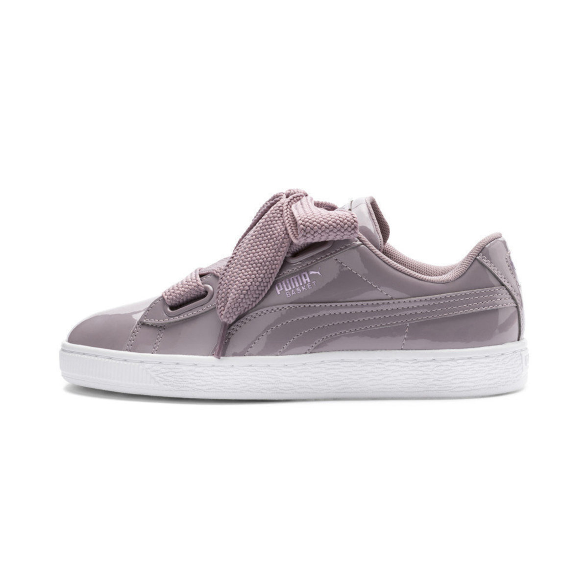 puma basket heart purple