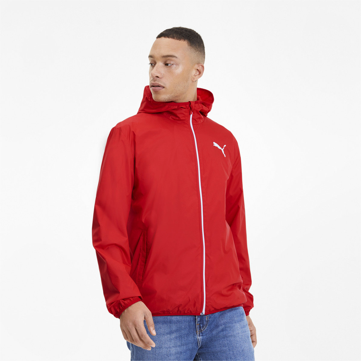 puma essentials solid windbreaker