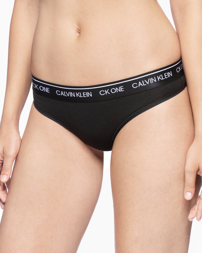 calvin klein logo cotton thong