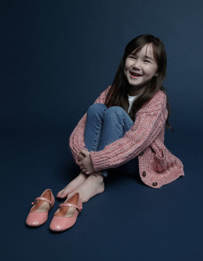 girls pink flats