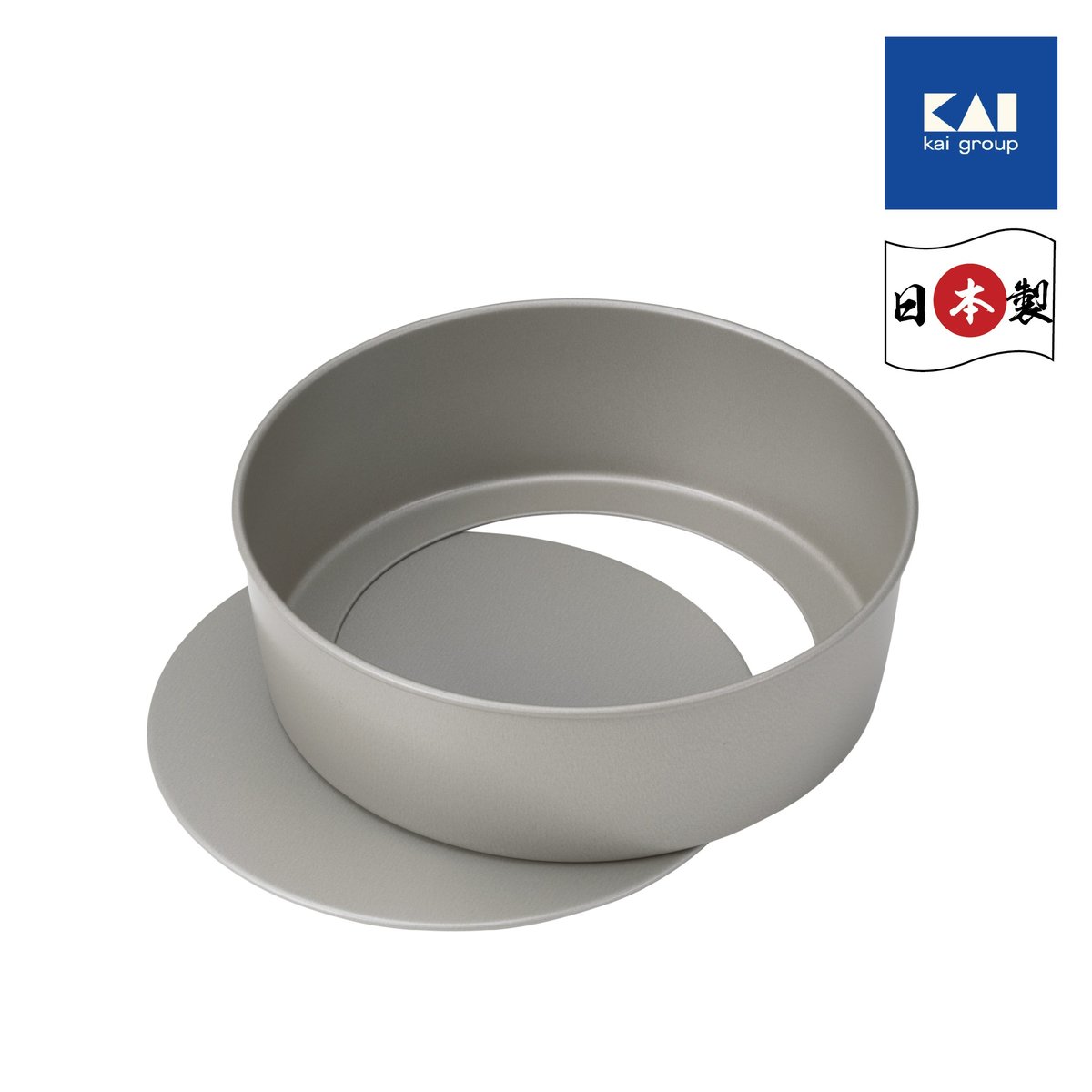 KAI HOUSEWARE IRON CAKE MOLD REMOVABLE BOTTOM 18CM