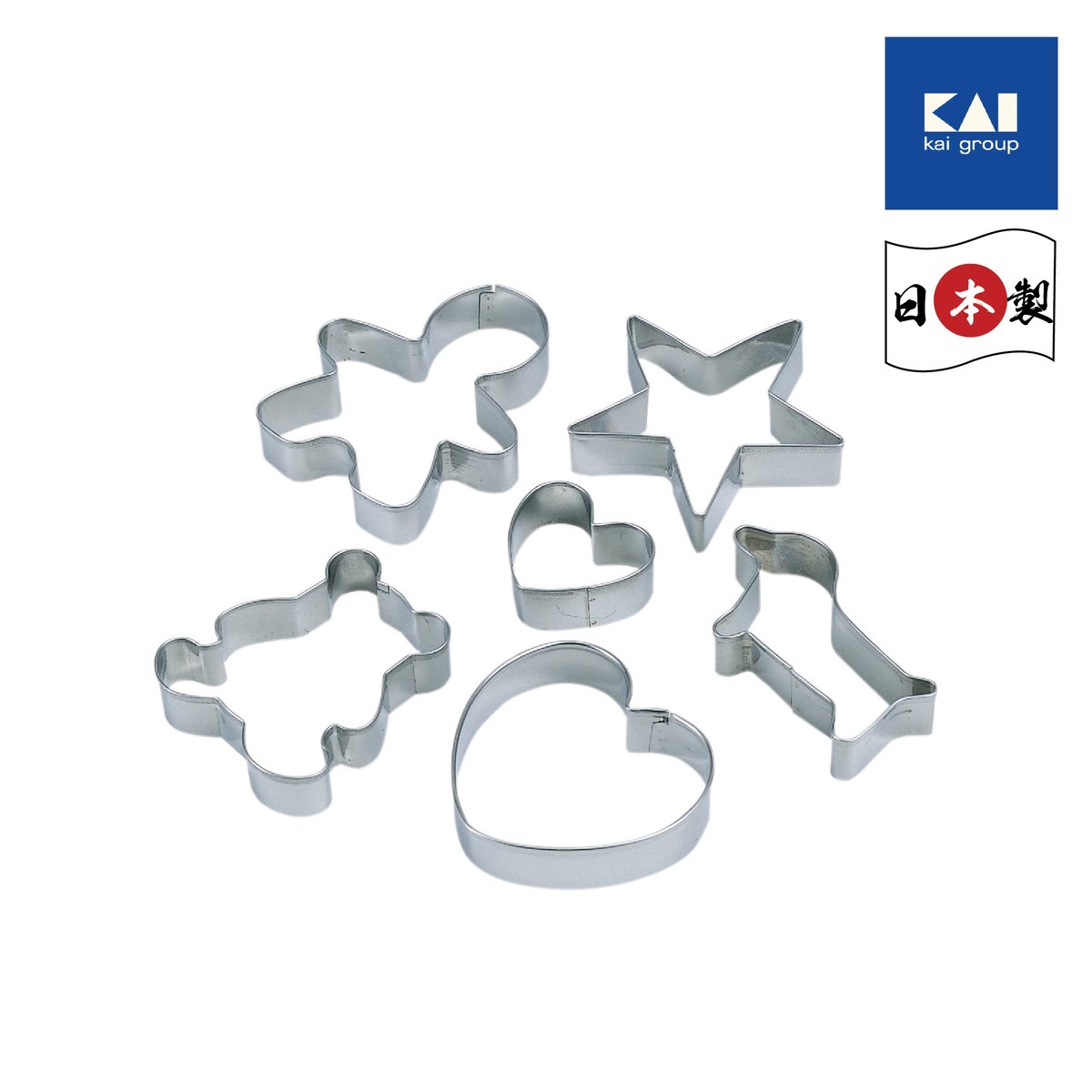 KAI - 日本製曲奇模 (6件裝)