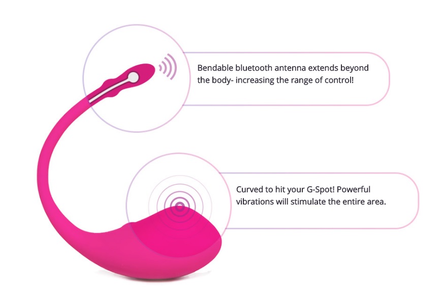 Lovense Lush Bullet Vibrator App Controlled Pink