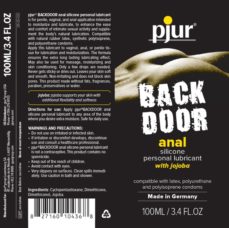 Pjur Back Door Relaxing Silicone Anal Glide Lubricant 100 Ml