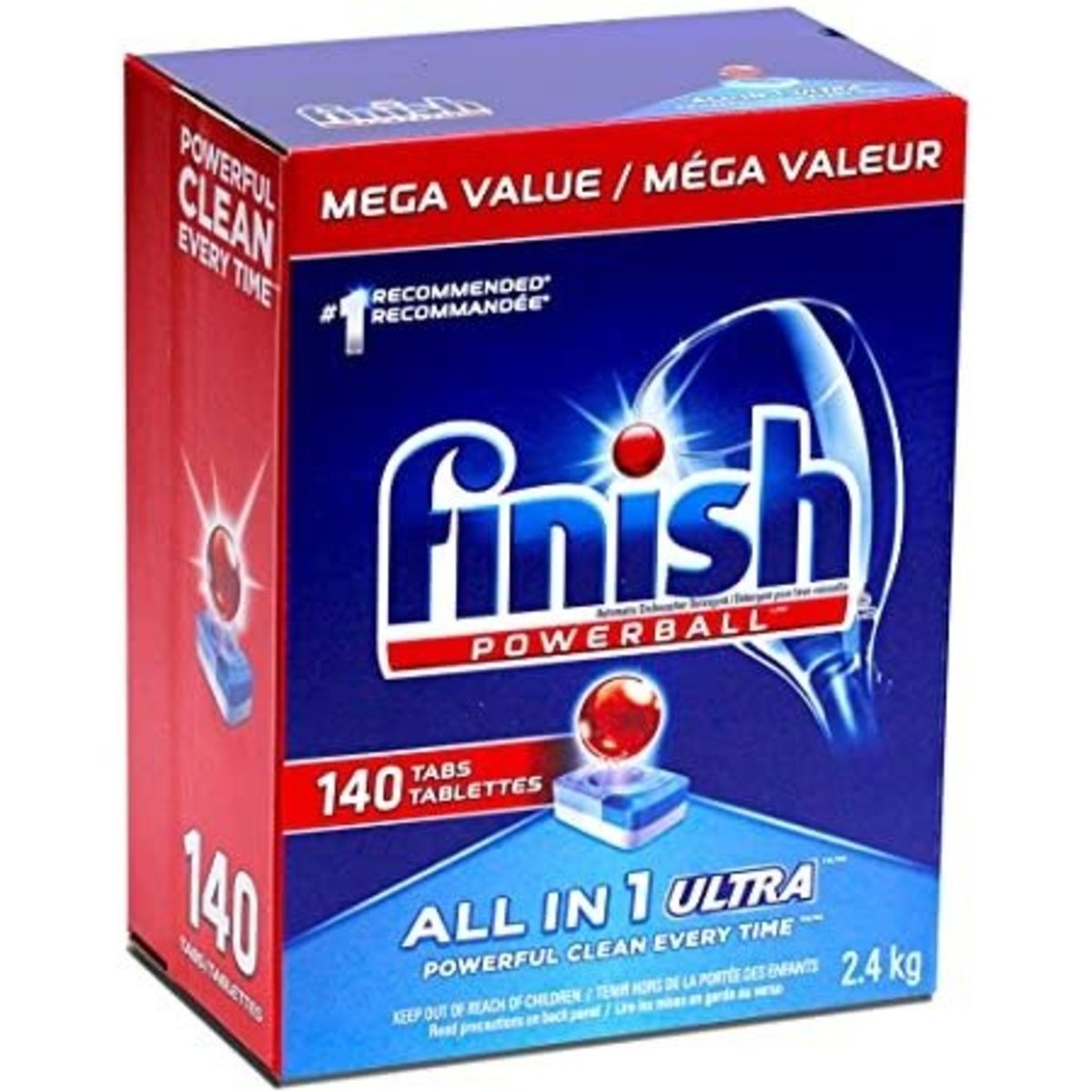 【140粒大量裝】Finish 洗碗機強效清潔劑 (平行進口) | 新舊包裝隨機出貨