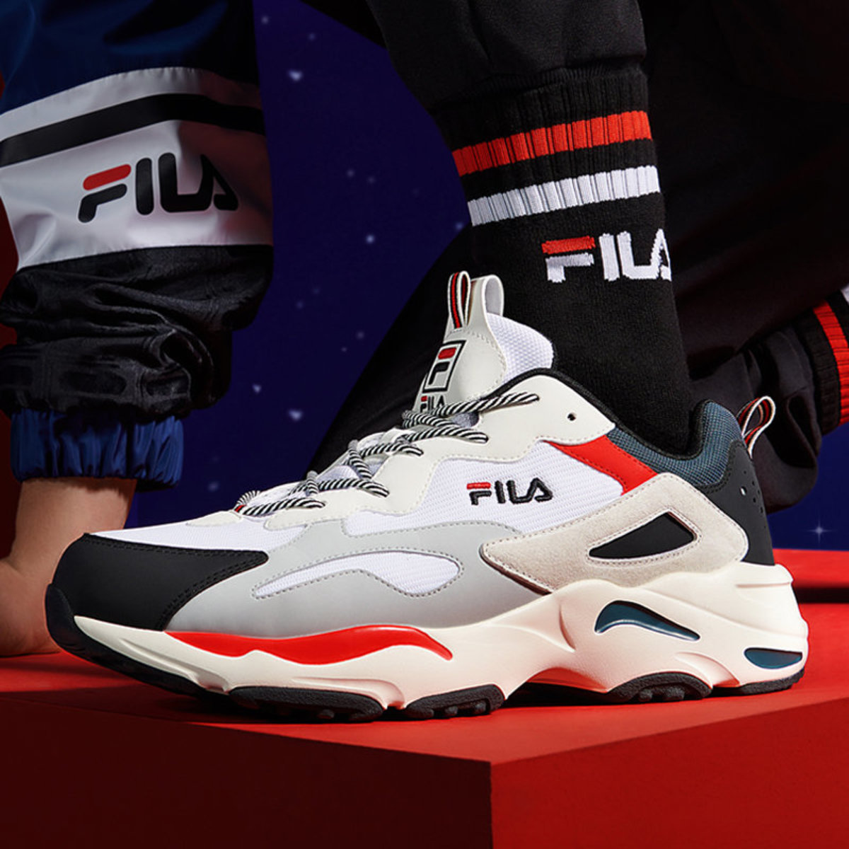 fila blaster chunky sneakers